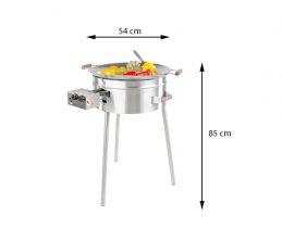 GrillSymbol Quemador de sartén wok PRO-545, ø 54 cm