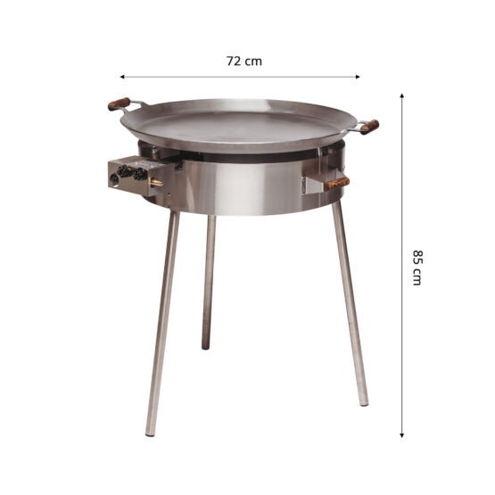 GrillSymbol Paella Cooking Set PRO-720, ø 72 cm
