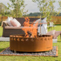 GrillSymbol Cor-Ten Steel Fire Pit Legend XL