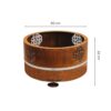 GrillSymbol Corten Steel Fire Pit Lucas Mini