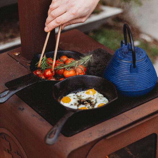 GrillSymbol Kamin-Herd Amigo mit Holzheizung. Sonderangebot!