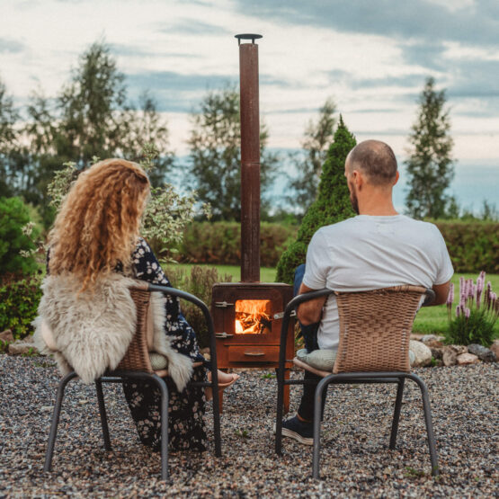 GrillSymbol Chimenea-estufa de leña Amigo