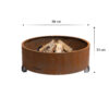 GrillSymbol Cor-Ten Steel Fire Pit Elias