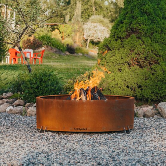 GrillSymbol Cor-Ten Steel Fire Pit Elias